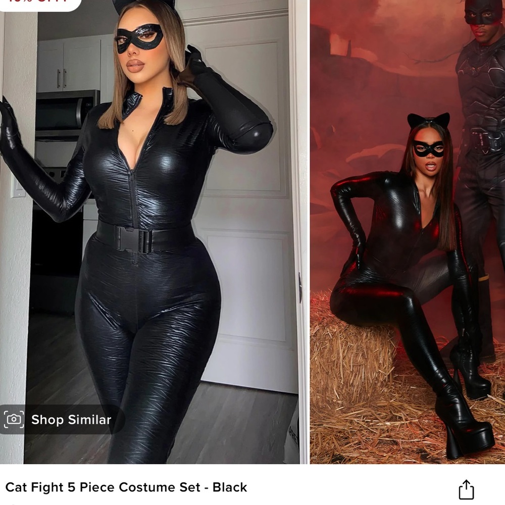FashionNova Halloween costume Cat fight